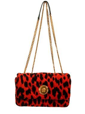 Versace Women's Small 100% Wool Gold Medusa Quilted Handbag Shoulder Bag